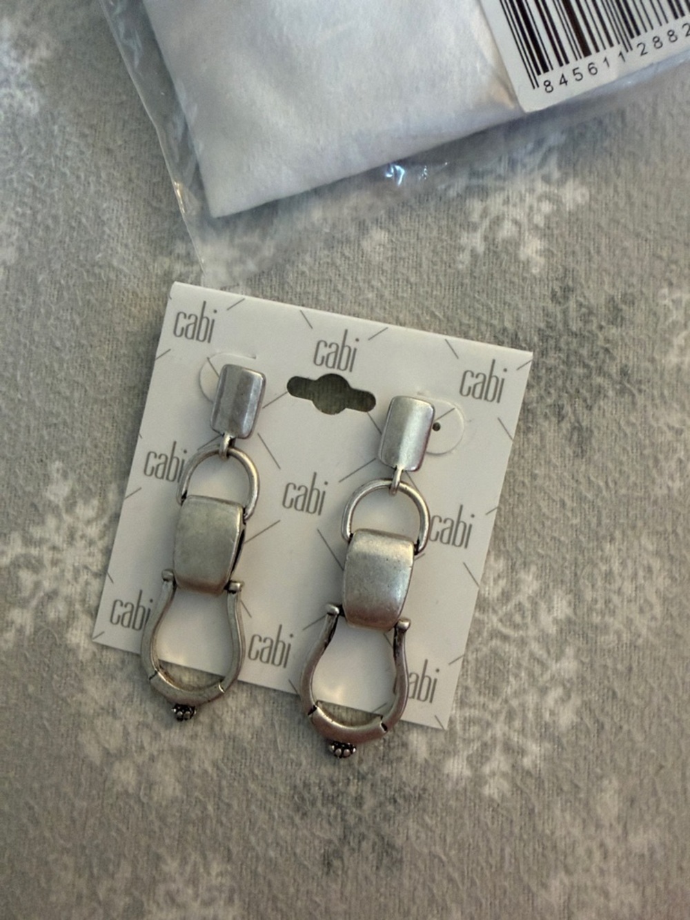 CAbi Silver Dangle Link Earrings